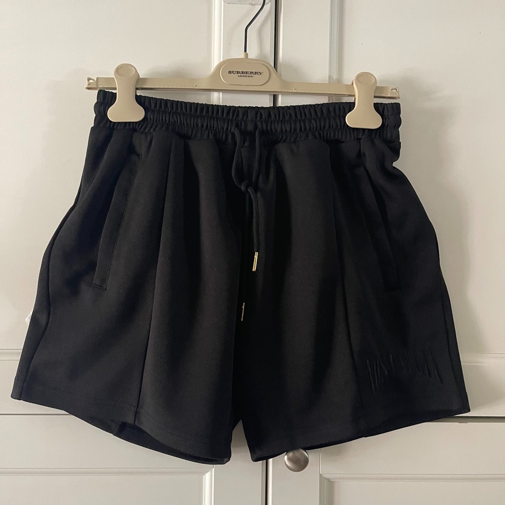 Nostalgia Mens Black Mesh Athletic Shorts Size S Elastic Waist Gym Streetwear